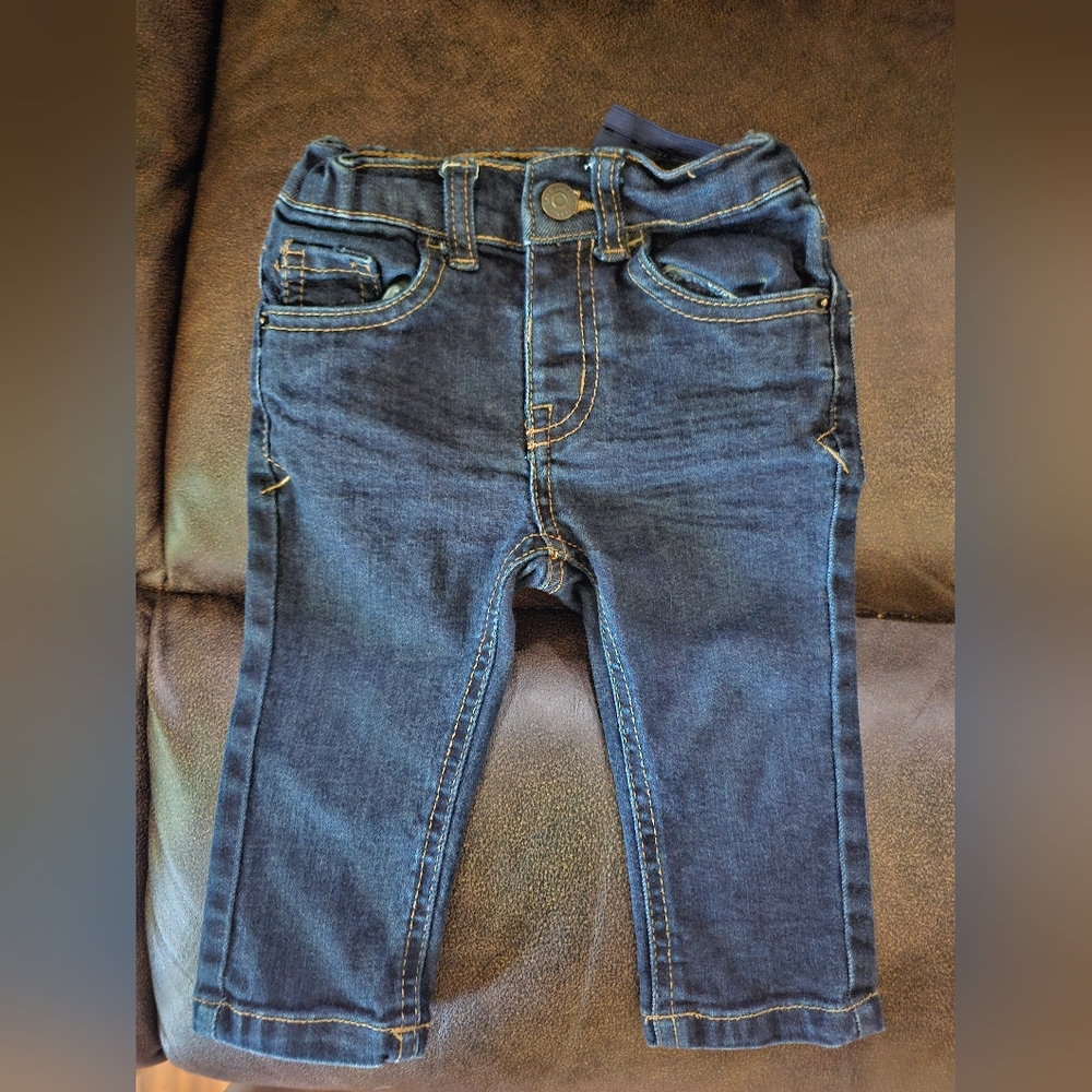 Cat & Jack Baby Boy Jeans Adjustable Waist 12 Months